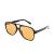 FEISEDY Vintage Retro 70s Plastic Aviator Sunglasses Women Men Classic Large Squared Frame B2751