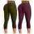 Smooto 2PC Tik Tok Leggings Women Yoga Pants Tummy Control Butt Lift High Waist Leggings Workout Booty Tights Yoga Pants