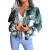 Plaid Shirt Jacket Womens Classic Crop Coat Long Sleeve Button Down Casual Shacket Short Loose Lapel Collared Outwear Top