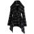 CHICWISH Women's Turn Down Shawl Collar Earth Tone Check/Black White Grid/Black/Plum Wool Blend Coat