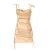 ZAFUL Women's Stars Print Side Slit Velvet Sleeveless Mini Dress Sexy Cowl Front Spaghetti Strap A-Line Mini Dress