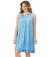 Exquisite Form 30107 Women's Nylon Tricot Sleeveless Short Knee Length Nightgown