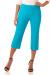 Rekucci Women's Ease into Comfort Capri with Button Detail