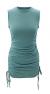 HZSONNE Women's Bodycon Mini Party Dress Sleeveless Ruched Tank Dress Drawstring Side Lace Up Sexy Dress