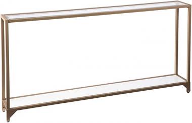 Southern Enterprises Bergen Narrow Metal Console Table, gold