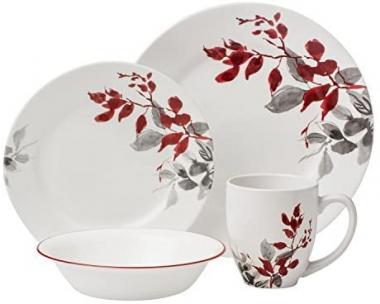 Corelle 16-Piece Boutique Set, Kyoto Leaves