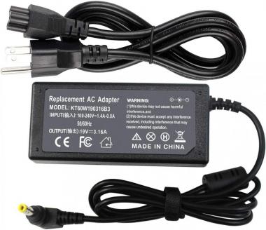 BE•Sell 19V 3.16A Laptop Charger for Toshiba Satellite C50 C55 C55-B5240X C55-C5241 C55-A5100 C55D C55DT C55T C55T-A5222 C55T-A5123 C55T-C5300 C75 C75D C650D C655D C850D C855 C855D C875D CL15