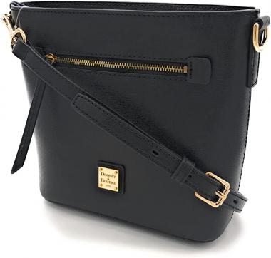 Dooney & Bourke Saffiano Zip Crossbody (Black)