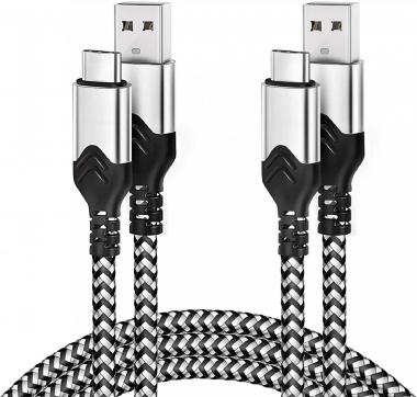 USB C Cable 10ft, 2-Pack Deegotech Type C Charger Fast Charging, Extra Long Nylon Braided Type C Charger Cord Compatible with Samsung Galaxy S10 S9 S8 Plus Note9 8 and More (3m)