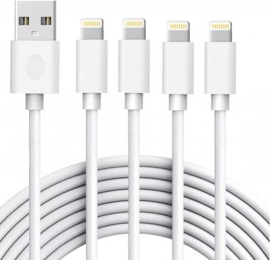 iPhone Charger, [Apple MFi Certified] AEAOA 4Pack 6FT USB to Lightning Cable Power Fast Charging Data Sync Transfer Cord Compatible with iPhone 13 12 11 Pro Max XS XR X 8 7 Plus 6S SE iPad and More