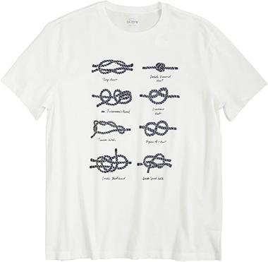 J.Crew Mercantile Men's Nautical Knots Graphic Cotton Tee