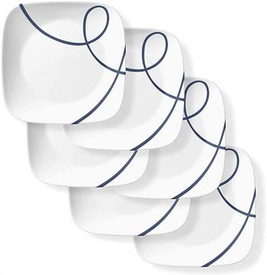 Corelle Chip Resistant Appetizer Plates, 6-Piece, Lia