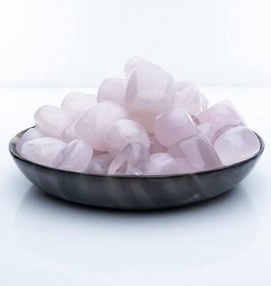 BEZAVO Rose Quartz Tumble Stones for Healing Crystals DIY Project Gift Tumbled Stone Decoration | 1LB