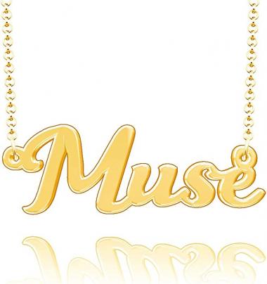 Infinite Memories Personalized Monogram Pendant Custom Name Necklace Customizec Nameplate