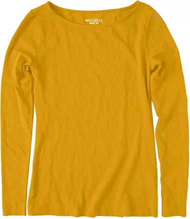 J.Crew Factory Women's Long Sleeve Boat Neck Artist Tee