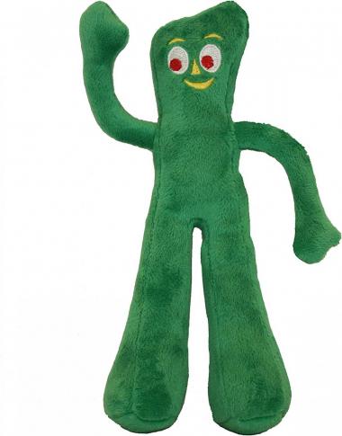 Multipet Gumby Plush Filled Dog Toy, Green, 9 inch (Pack of 1)