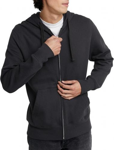 Hanes Mens Originals Full-Zip Hoodie, Heavyweight Fleece Sweatshirt, Zip-Up Hoodie