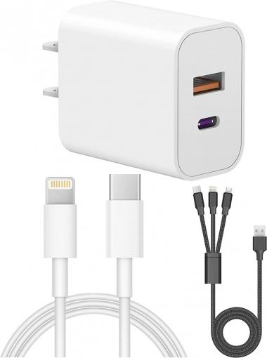 iPhone 13 12 Fast Charger[Apple MFi Certified]Lightning Cable 20W USB-C Wall Charger 6FT Cable Compatible with iPhone 13/13Pro/12/12 Pro/Max/11/11Pro/XS/Max/XR/X/8/8Plus,iPad