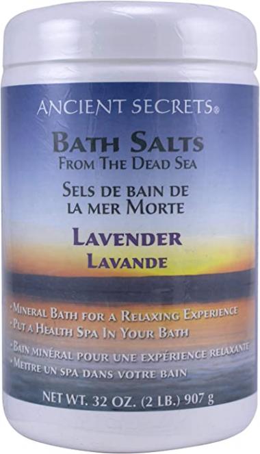 Ancient Secrets Mineral Baths, Aromatherapy Dead Sea, Lavender, 32 oz (2 Lbs) 908 G (Pack of 2)