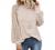 MIHOLL Women’s Long Sleeve Tops Lace Casual Loose Blouses T Shirts