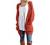 GRECERELLE Women's Loose Open Front Long Sleeve Solid Color Knit Cardigans Sweater Blouses with Pockets