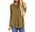 HIYIYEZI Fall Tops for Women Long Sleeve Side Split Casual Loose Tunic Top