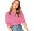 SheIn Women's Puff Sleeve Casual Solid Top Pullover Keyhole Back Blouse