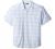 Van Heusen Men's Big and Tall White Washed Short Sleeve Button Down Plaid Slub Shirt