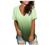 Women's Floral V Neck Short Sleeve T Shirt Trendy Printed Summer Tops Casual Loose Fit Tee Shirts Dressy Tunic Blouses