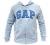 GAP Men's Full Zip Fleece Logo Hoodie