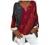 Womens Cotton Linen Shirts Plus Size Tops Trendy Printed Roll Sleeve T-Shirt V-Neck Loose High Low Flowy Blouse Tunics