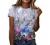 Women T-Shirt Trendy Floral Print Short Sleeve Cute Graphic Tee Tops T Shirts Casual Summer Crew Neck Tunic Blosues