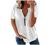 Womens Zipper Short Sleeve Tops and Blouses Casual Loose Fitting V Neck Tunics Trendy Color Block Tees Summer T Shirts