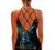 Women Halter Summer Tops Back Crisscross Sleeveless Tank Top Loose Casual Floral Print Camis Camisole Shirts Blouse