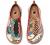 UIN Women's Fashion Floral Art Sneaker Painted Canvas Slip-On Ladies Travel Shoes