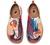 UIN Women's Fashion Floral Art Sneaker Painted Canvas Slip-On Ladies Travel Shoes