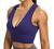 Venbond Women's Sexy Sleeveless Seamless Crop Top Deep Plunge V Neck Ribbed Tank Top with Removable Pads