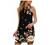 Spring Dresses for Women Floral Mini Dresses Casual Summer Sleeveless Halter Neck Boho Flowy Tank Dress Short Sundress