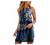 Summer Halter Dresses for Women Vintage Boho Floral Print Tank Mini Dress Sleeveless Beach Cocktail Party Sundress