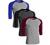 Sporty Two Tone Baseball Tee Shirt 3/4 Sleeve Raglan Matching Team Top