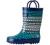 OAKI Kids Waterproof Rubber Rain Boots with Easy-On Handles