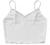 Verdusa Women's Contrast Lace Spaghetti Strap Ribbed Knit Crop Cami Top