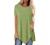 Womens Casual Crewneck Plus Size Tops Irregular Hem T-Shirts Flowy Swing Blouse Short Sleeve Pleated Tunic Summer Tops