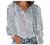 Women's V Neck Lantern Long Sleeve Boho Floral Printed Summer Tops Stylish Drawstring Blouses Loose T Shirts Tunics