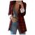 Women's Lapel Collar Long Sleeve Plaid Blazer Slim Fit Open Front Work Jackets Blazer Dress Office Suit Coat Outerwear