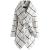 CHICWISH Women's Turn Down Shawl Collar Earth Tone Check/Black White Grid/Black/Plum Wool Blend Coat