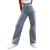 MASZONE High Waisted Jeans for Women Y2K Fashion Wide Leg Denim Pants Loose Back Butterfly Print Straight Trousers Jeans