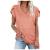 Smooto 2022 Women Summer Blouses Casual V-Neck Short Sleeve T-Shirt Oversized Blouse Women Basic Tee Tops