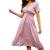 SNKSDGM Women Short Sleeve Boho Ruffle Tiered Floral Print Swing Mini Dress Casual V Neck A-Line Flowy Beach Maxi Dresses