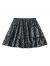 SheIn Women's Leopard Print Drawstring Waist Layer Ruffle Hem Short Skirt